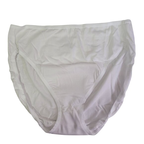 Felina Hi-Cut Cotton Stretch Panty Full Coverage Multicolor Size Medium 8-Pack - Picture 3 of 16